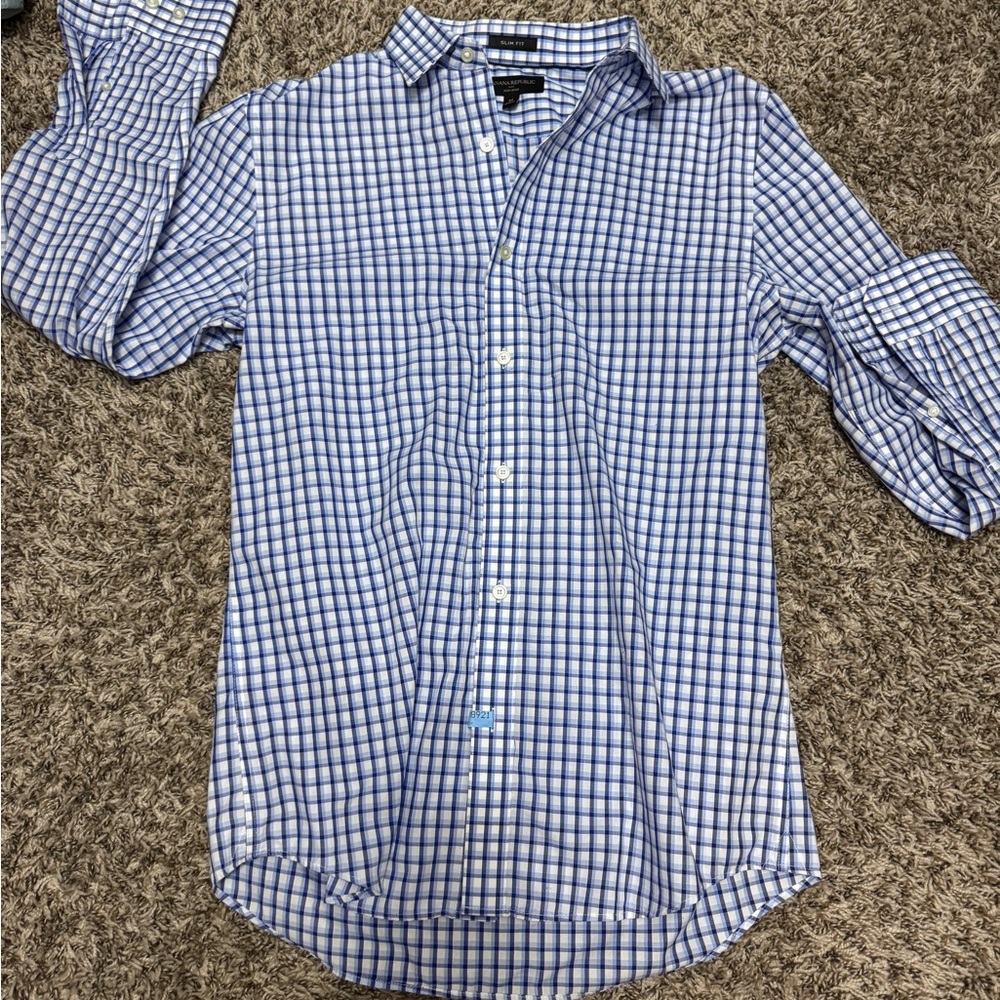 Men's Blue Checkered Shirt